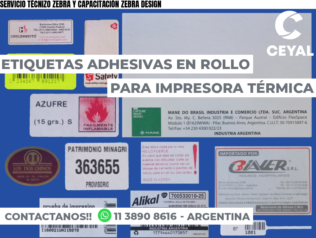 SERVICIO TÉCNIZO ZEBRA Y CAPACITACIÓN ZEBRA DESIGN