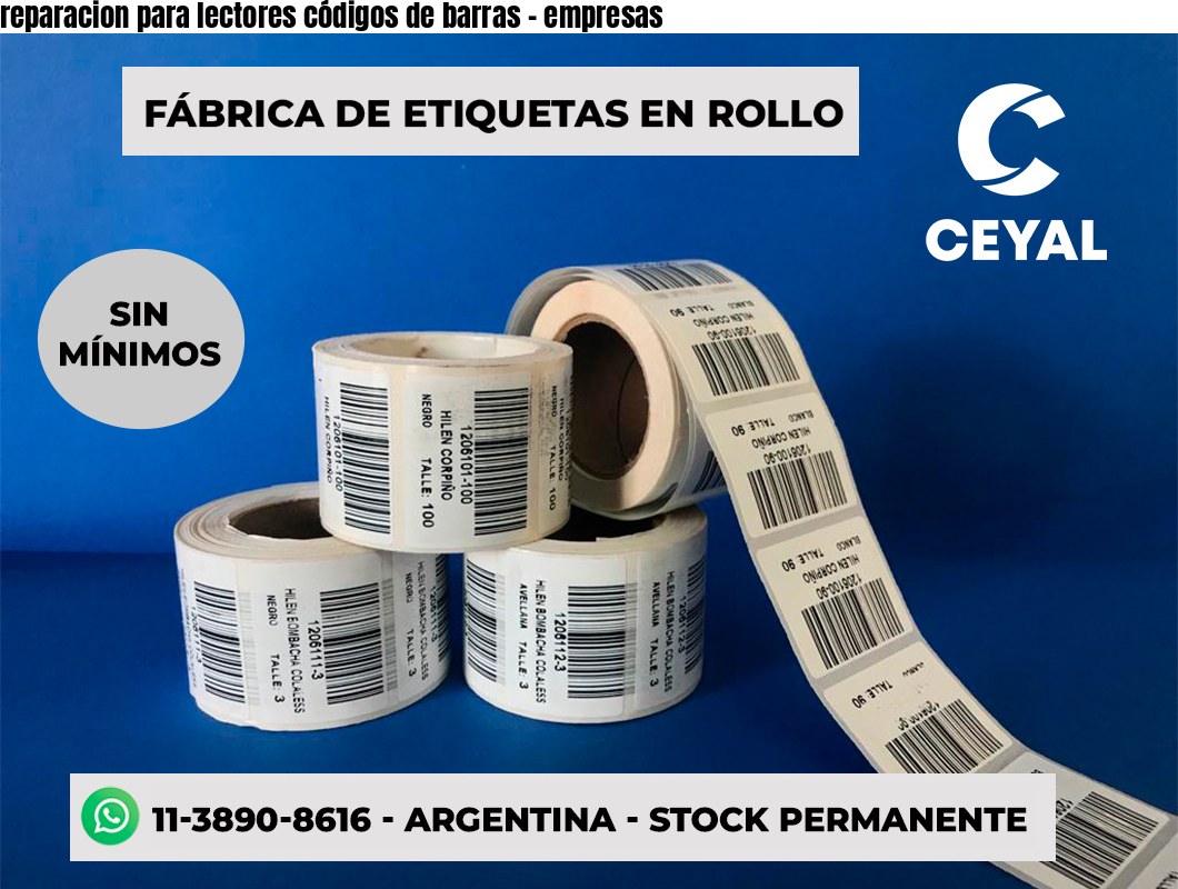 reparacion para lectores códigos de barras - empresas