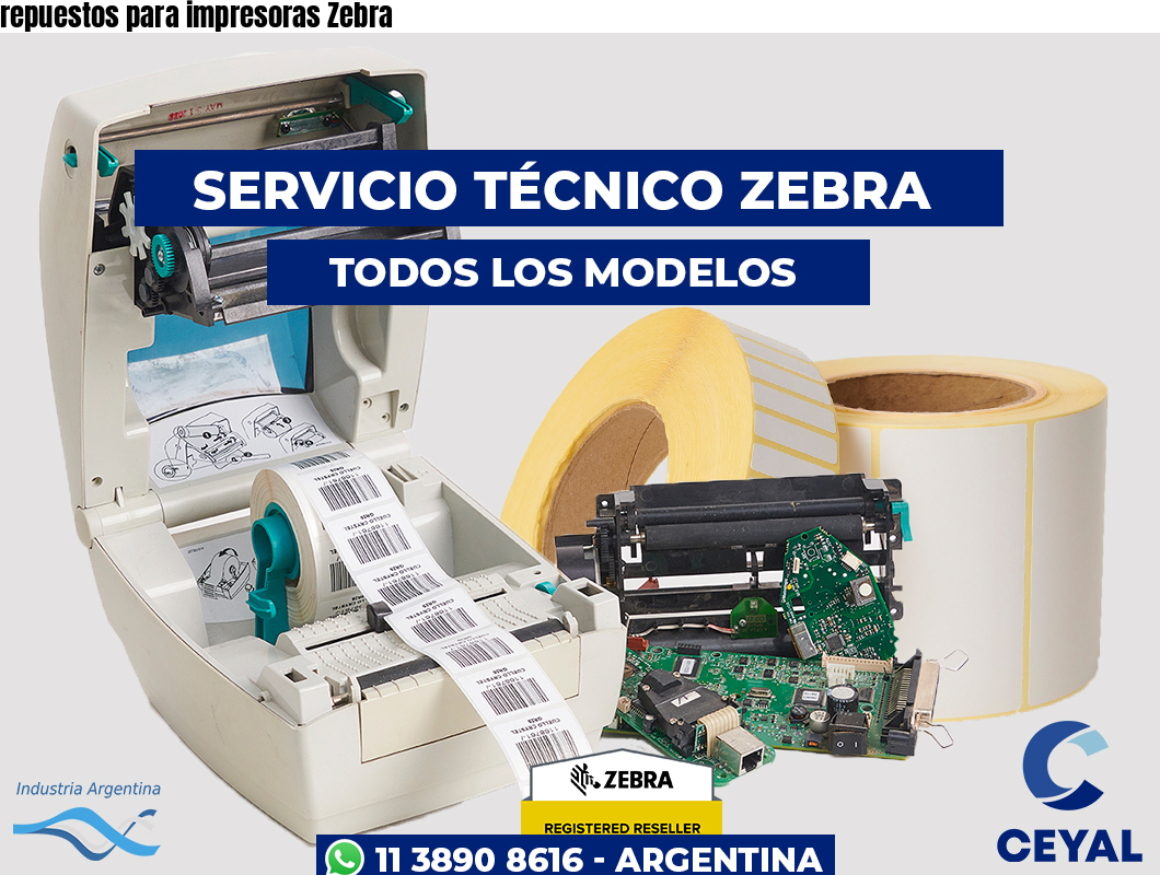 repuestos para impresoras Zebra