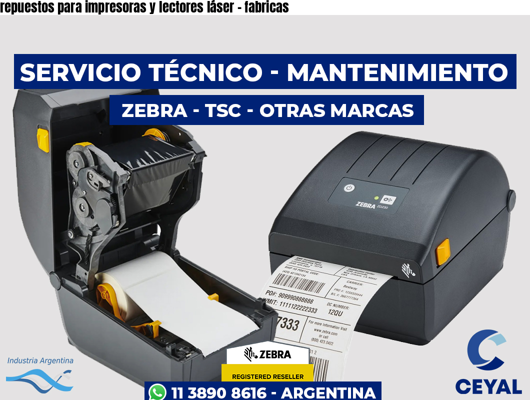 repuestos para impresoras y lectores láser – fabricas