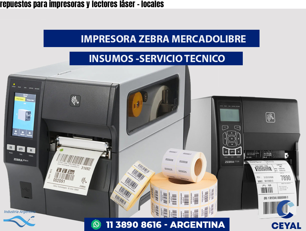 repuestos para impresoras y lectores láser - locales