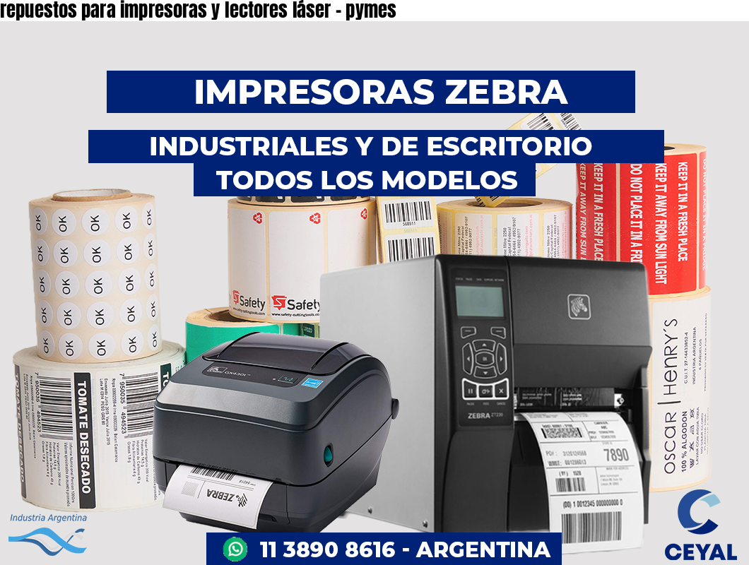 repuestos para impresoras y lectores láser - pymes