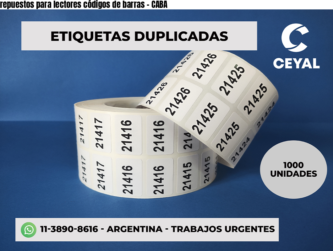 repuestos para lectores códigos de barras - CABA