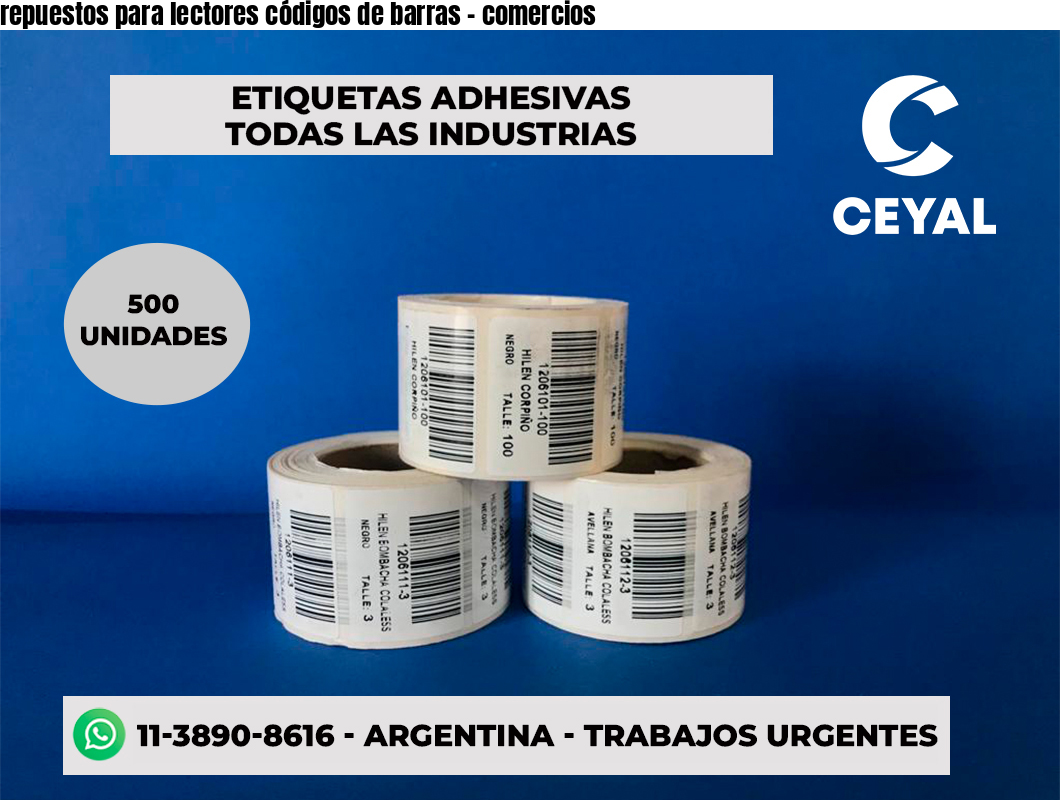 repuestos para lectores códigos de barras - comercios