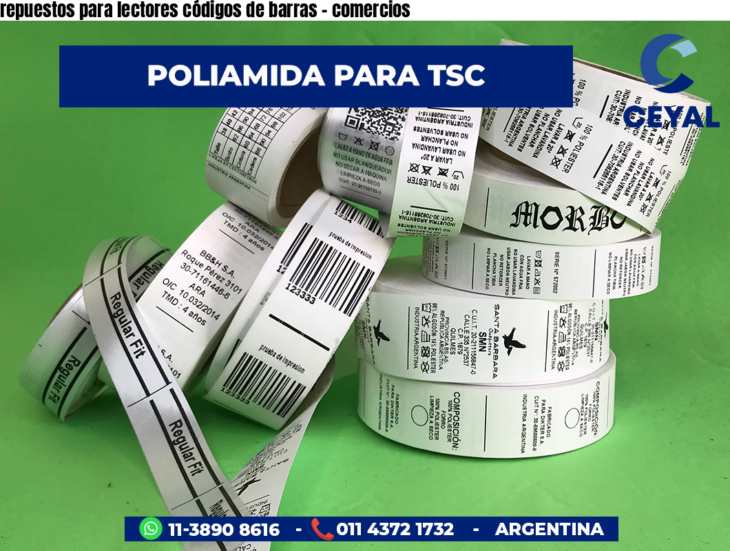 repuestos para lectores códigos de barras - comercios