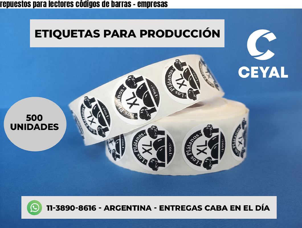 repuestos para lectores códigos de barras - empresas