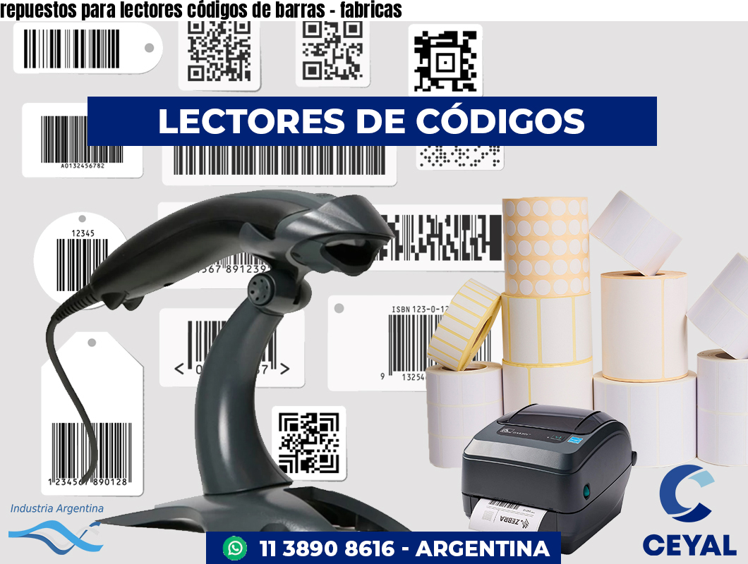repuestos para lectores códigos de barras - fabricas