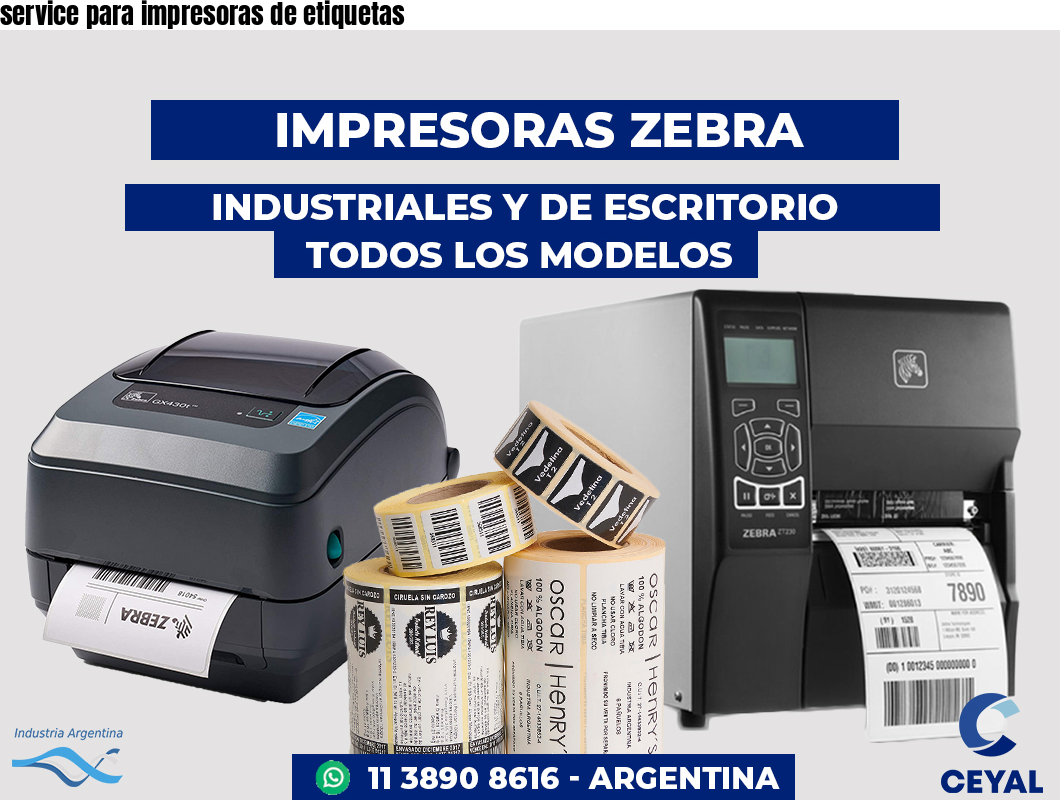 service para impresoras de etiquetas