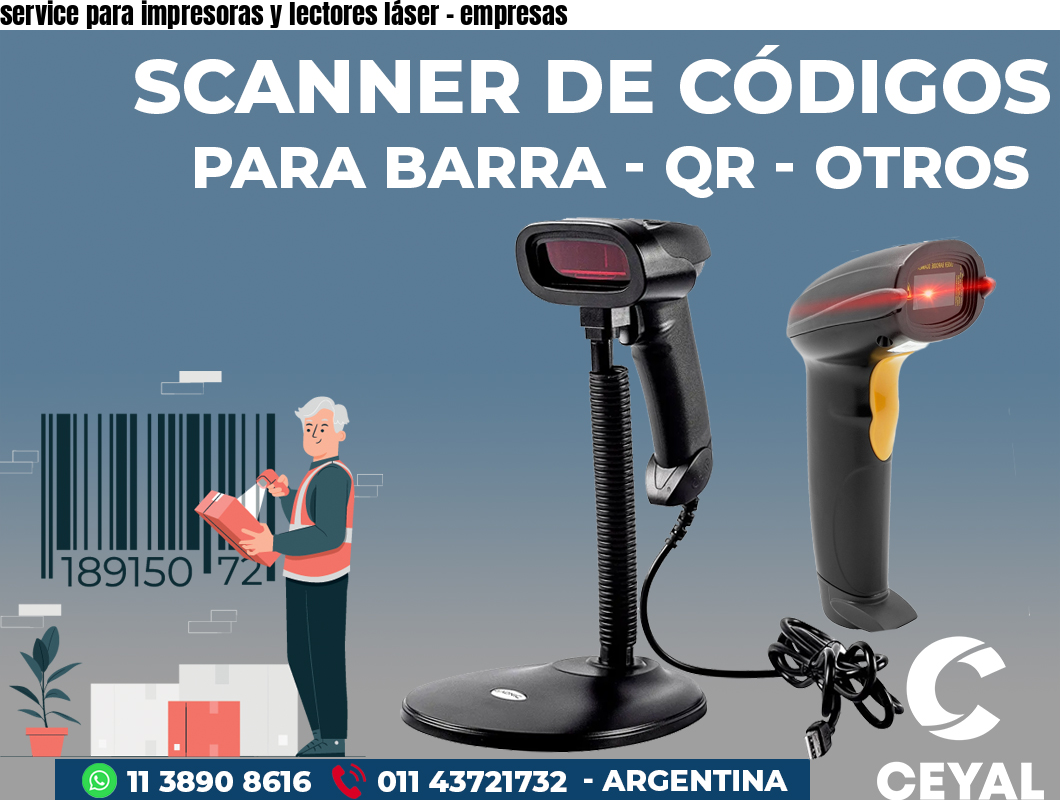 service para impresoras y lectores láser - empresas