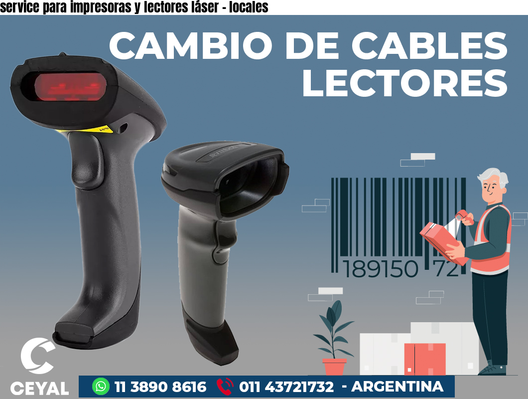 service para impresoras y lectores láser - locales