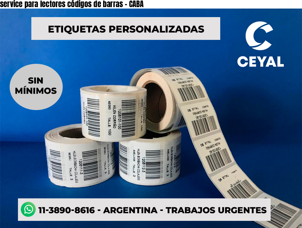 service para lectores códigos de barras - CABA