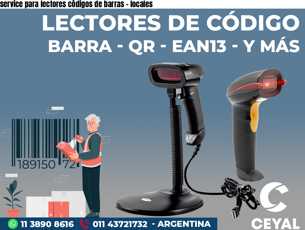 service para lectores códigos de barras – locales