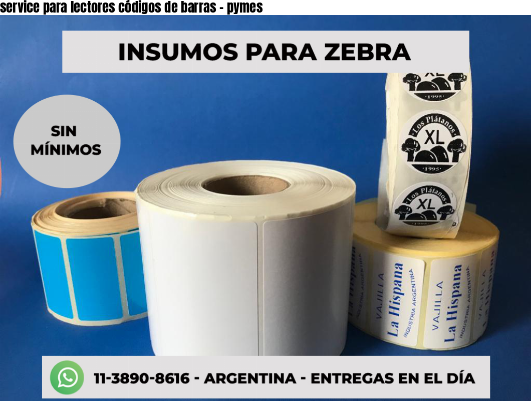 service para lectores códigos de barras - pymes