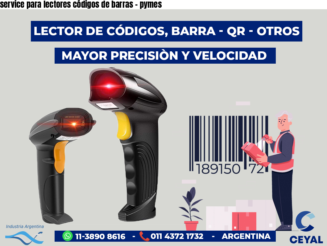 service para lectores códigos de barras - pymes