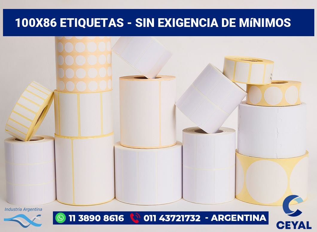 100×86 Etiquetas