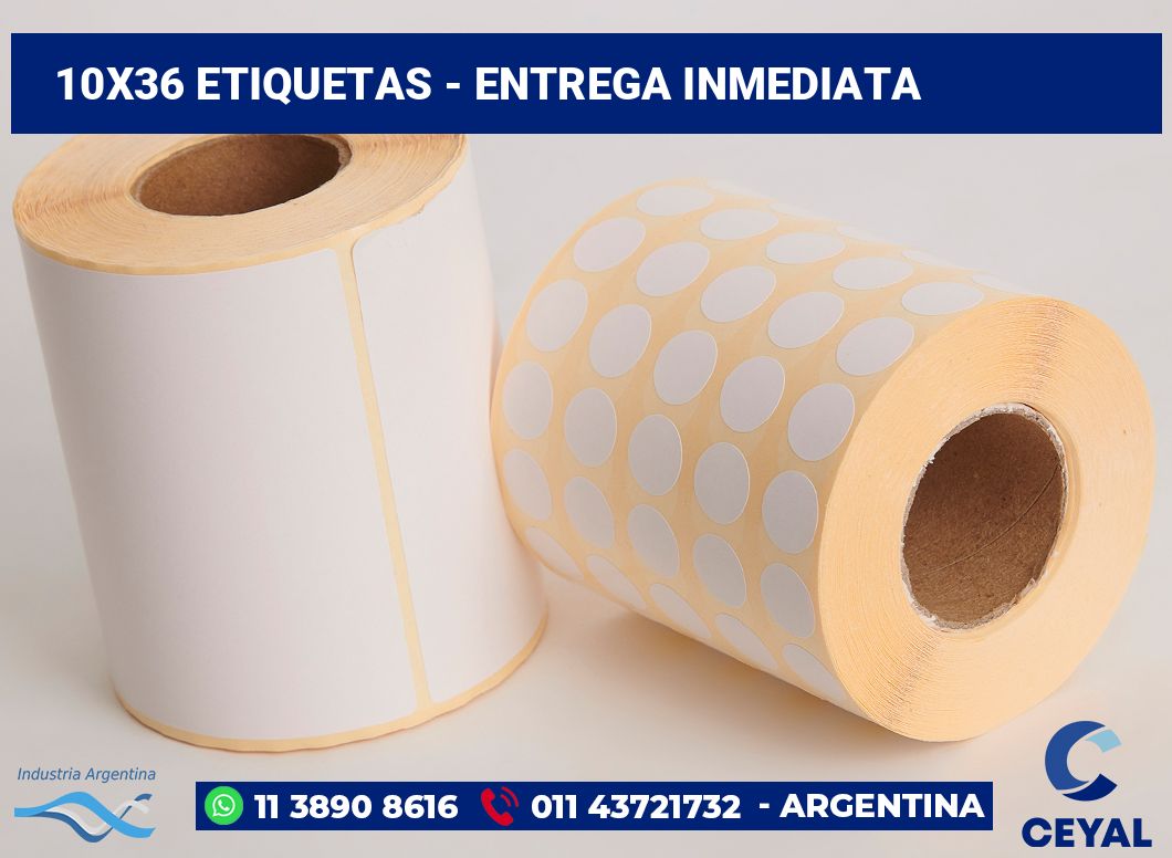 10x36 Etiquetas