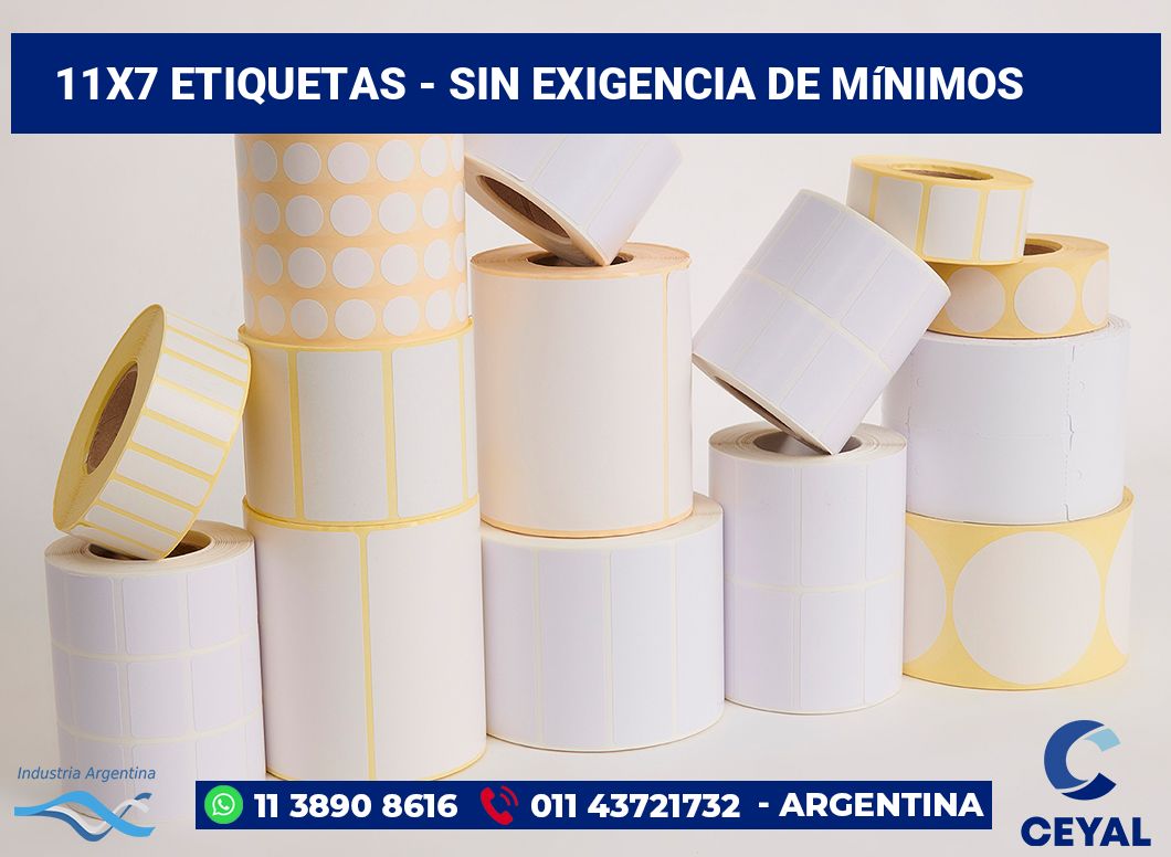 11x7 Etiquetas