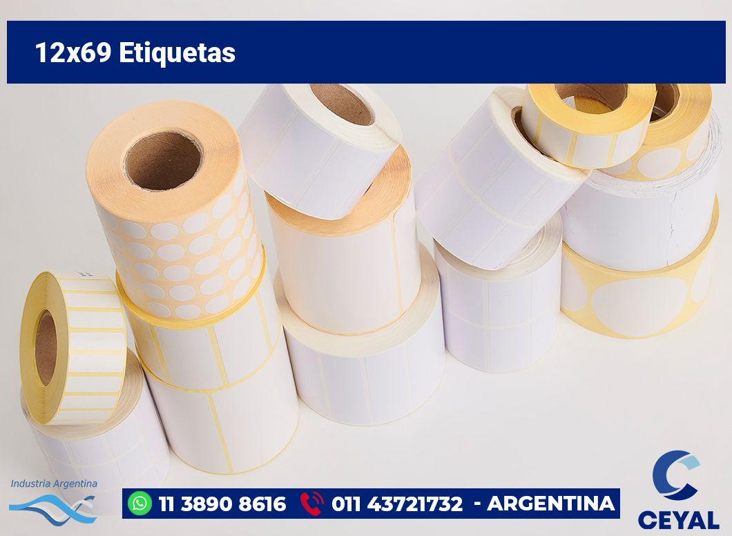 12x69 Etiquetas