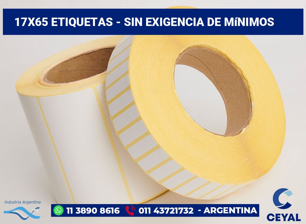 17x65 Etiquetas