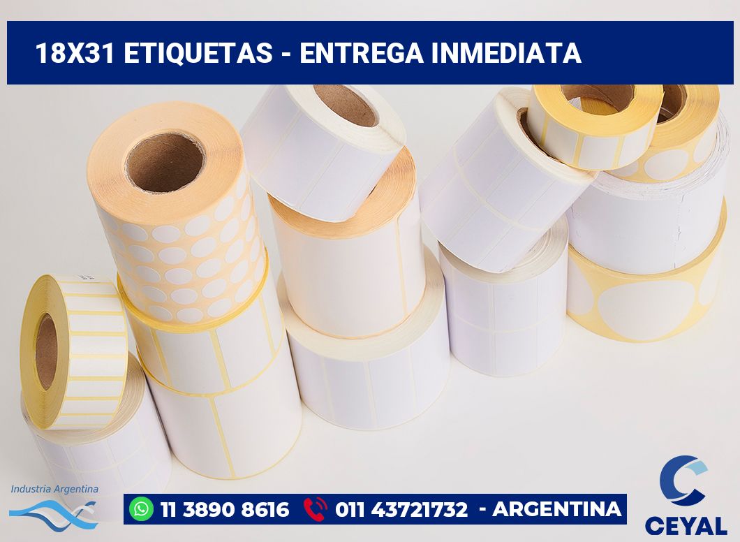 18x31 Etiquetas