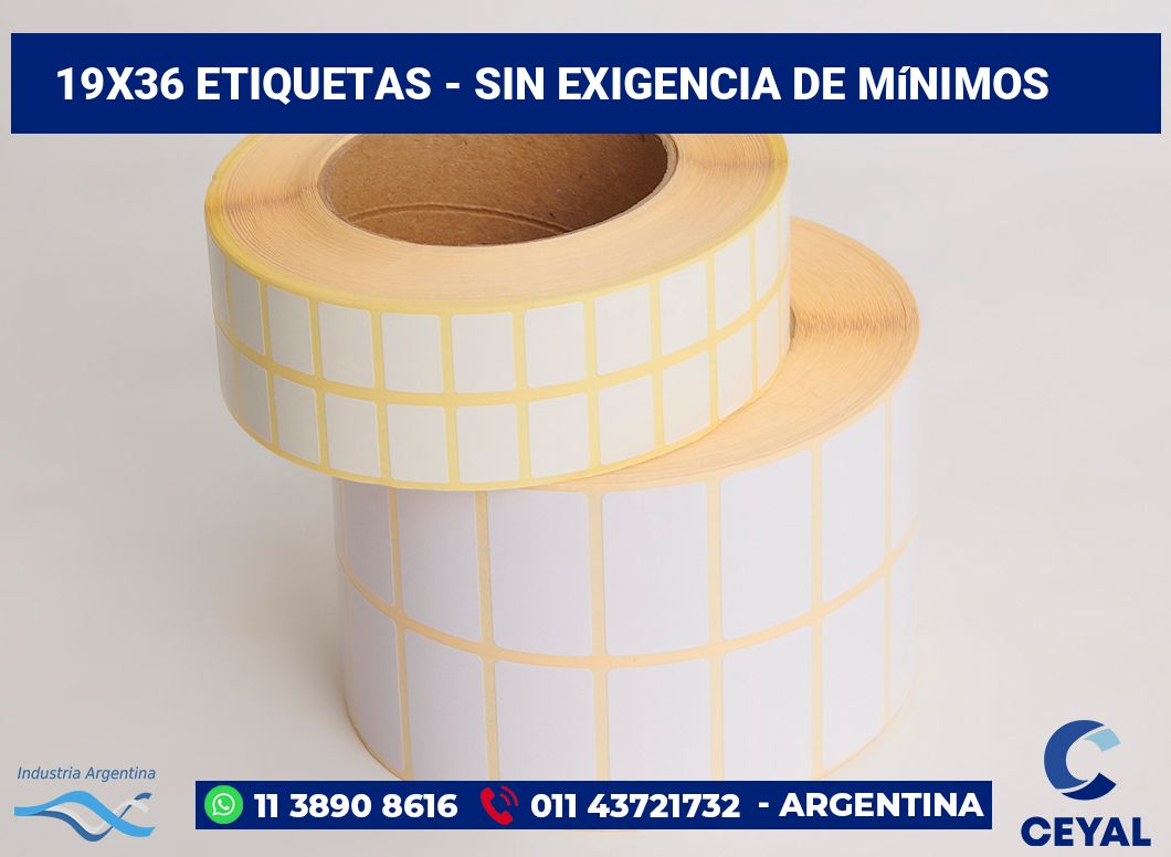 19x36 Etiquetas