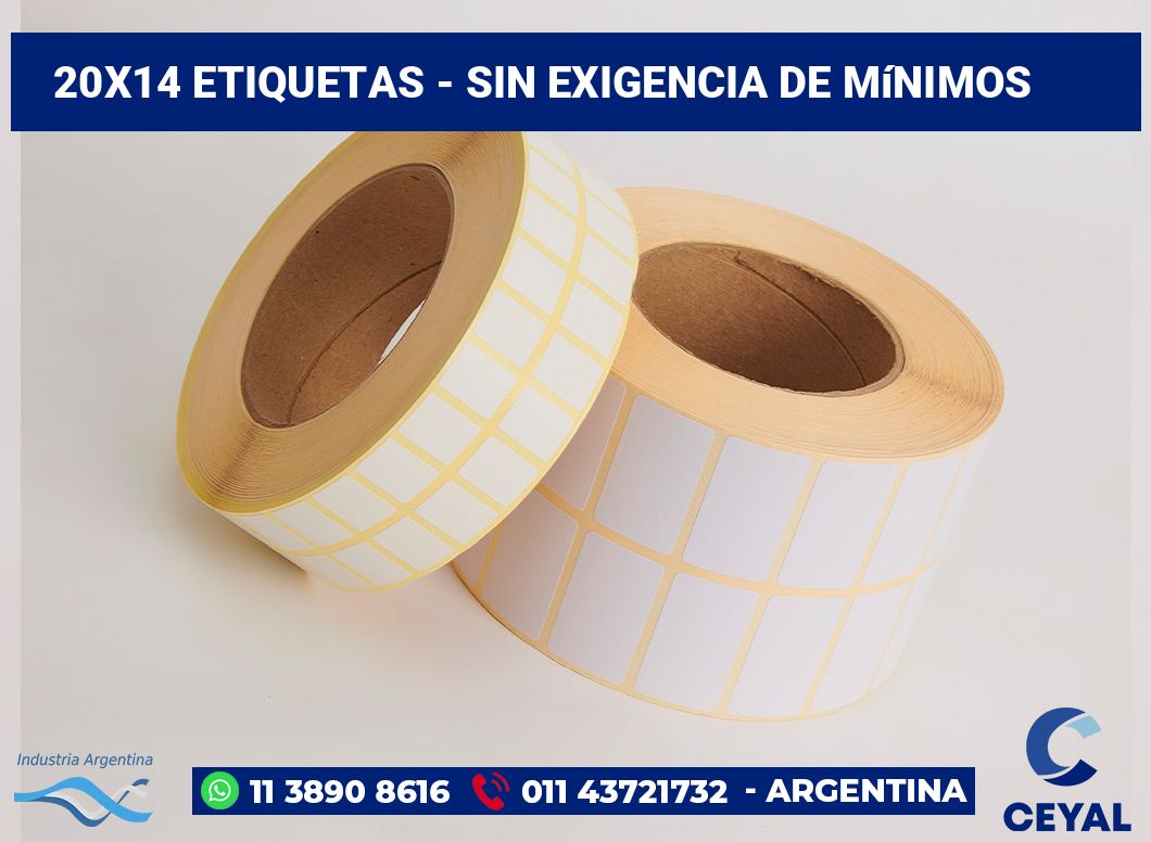 20x14 Etiquetas