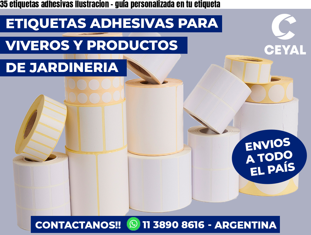 35 etiquetas adhesivas Ilustracion – guía personalizada en tu etiqueta