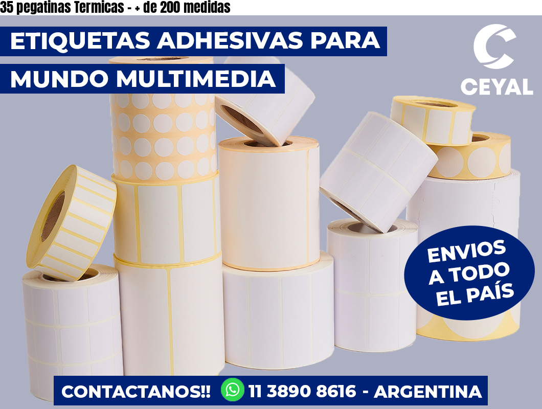 35 pegatinas Termicas - + de 200 medidas