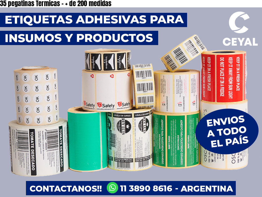 35 pegatinas Termicas – + de 200 medidas