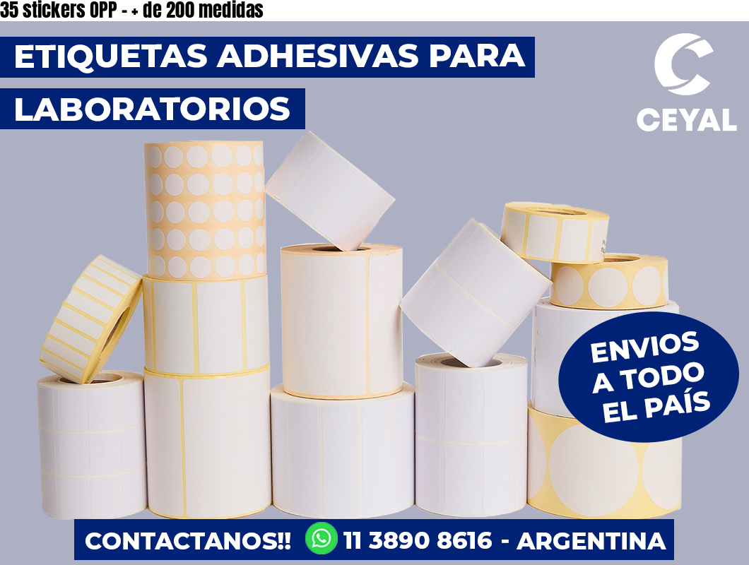 35 stickers OPP – + de 200 medidas