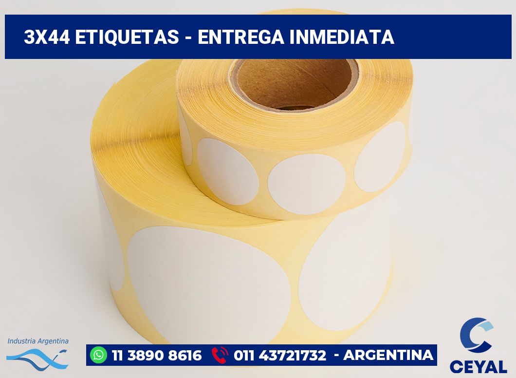 3x44 Etiquetas