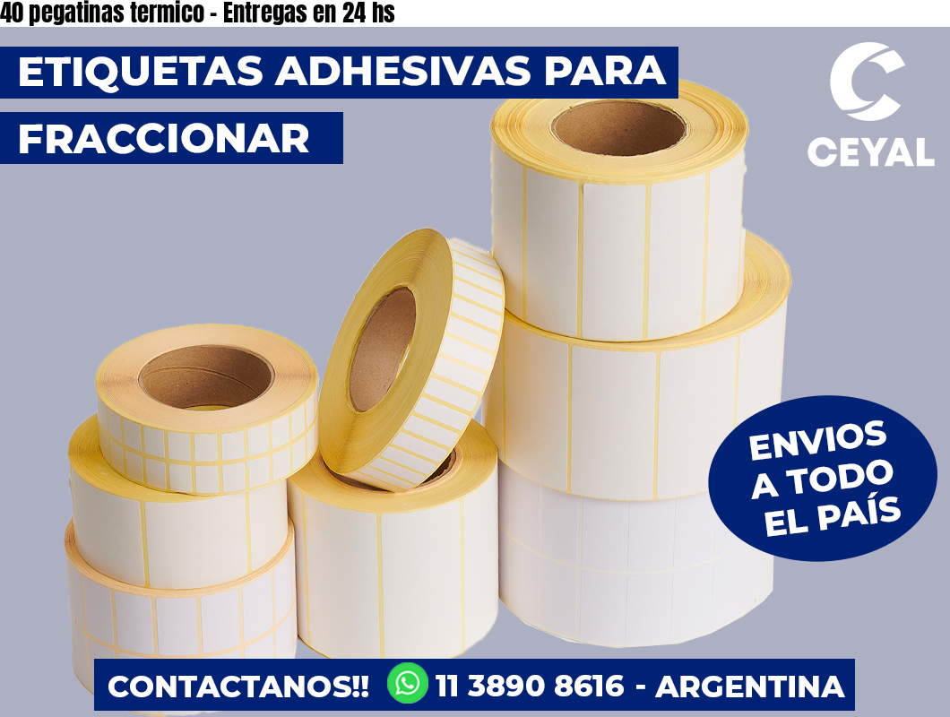 40 pegatinas termico – Entregas en 24 hs