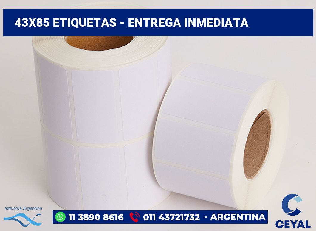 43x85 Etiquetas