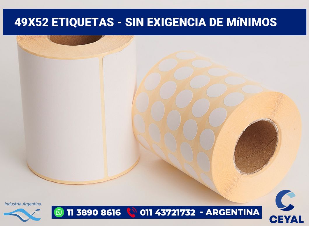 49x52 Etiquetas