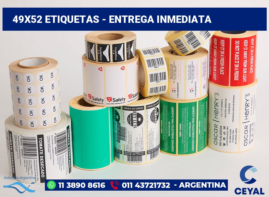 49×52 Etiquetas