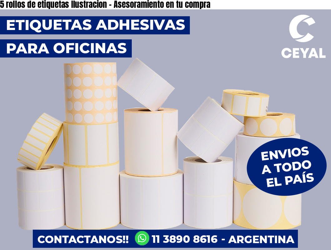 5 rollos de etiquetas Ilustracion – Asesoramiento en tu compra