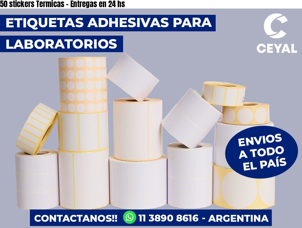 50 stickers Termicas - Entregas en 24 hs