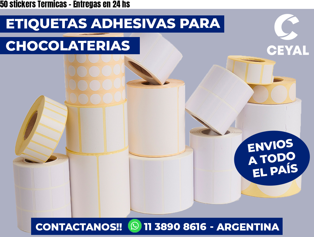 50 stickers Termicas - Entregas en 24 hs