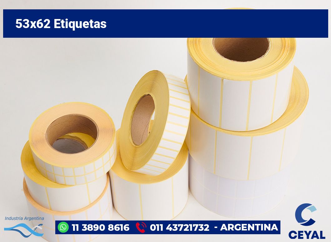 53×62 Etiquetas