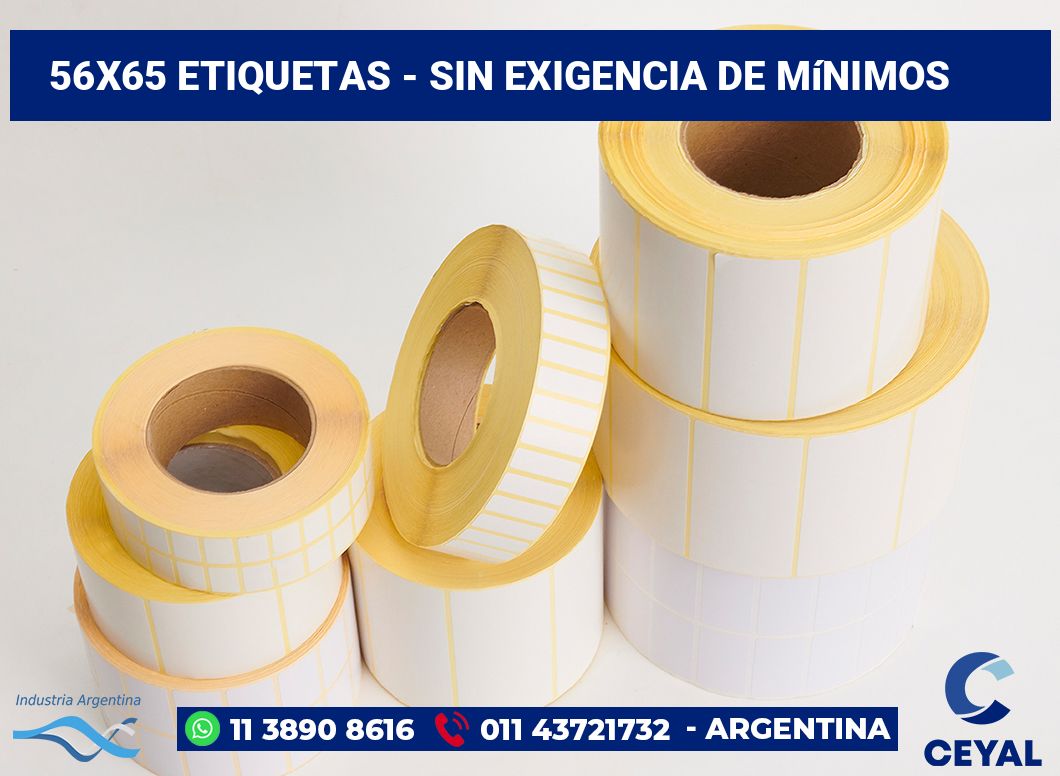 56×65 Etiquetas