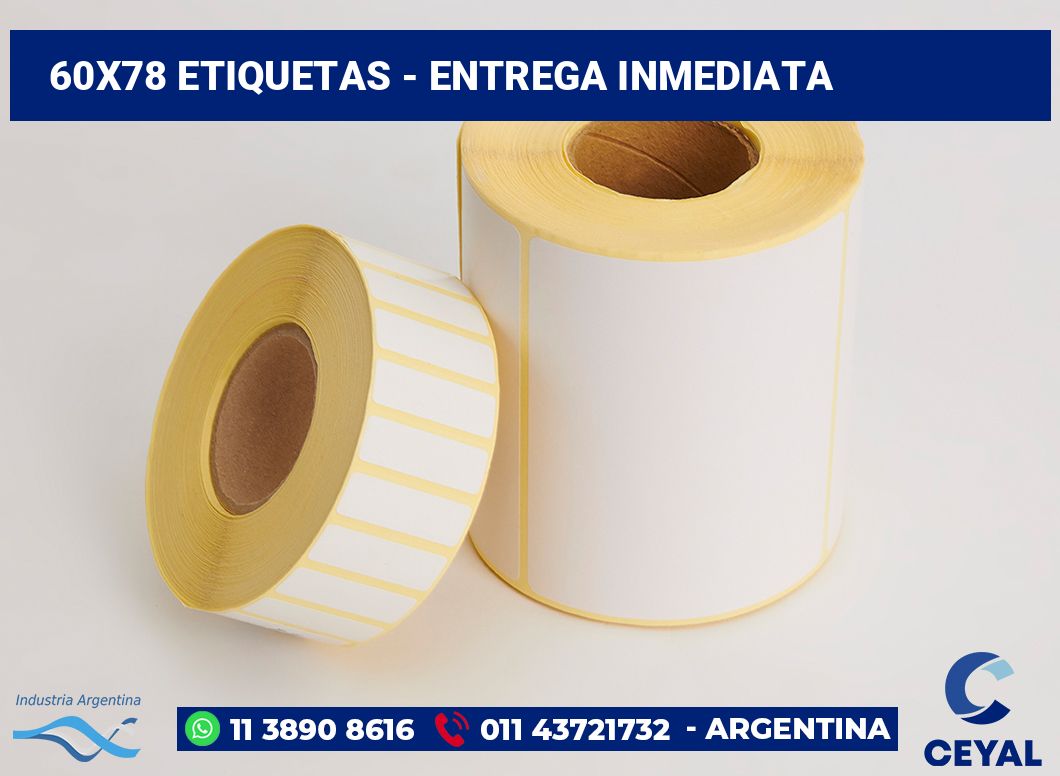 60x78 Etiquetas