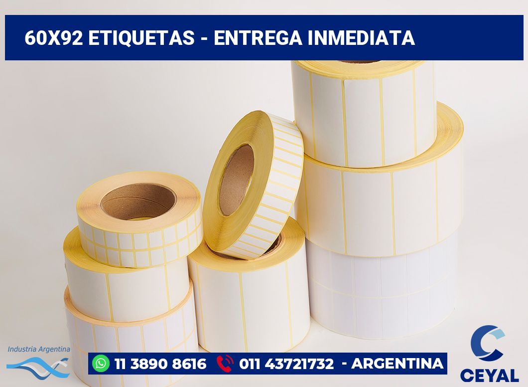 60×92 Etiquetas