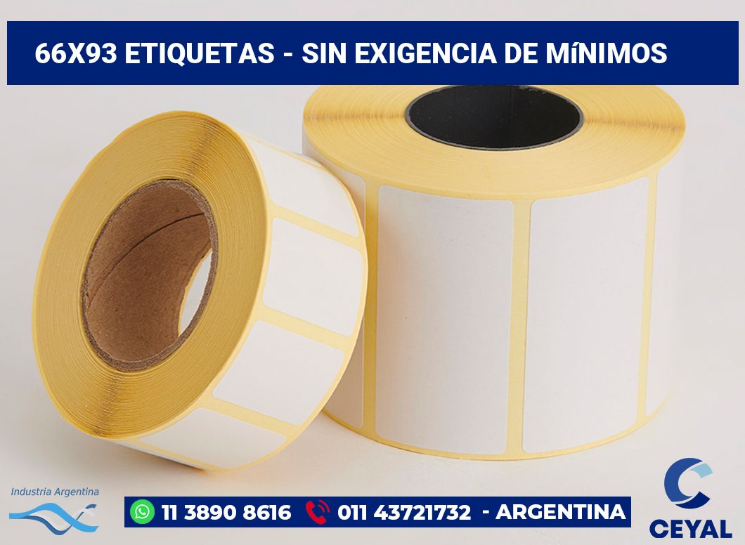 66x93 Etiquetas
