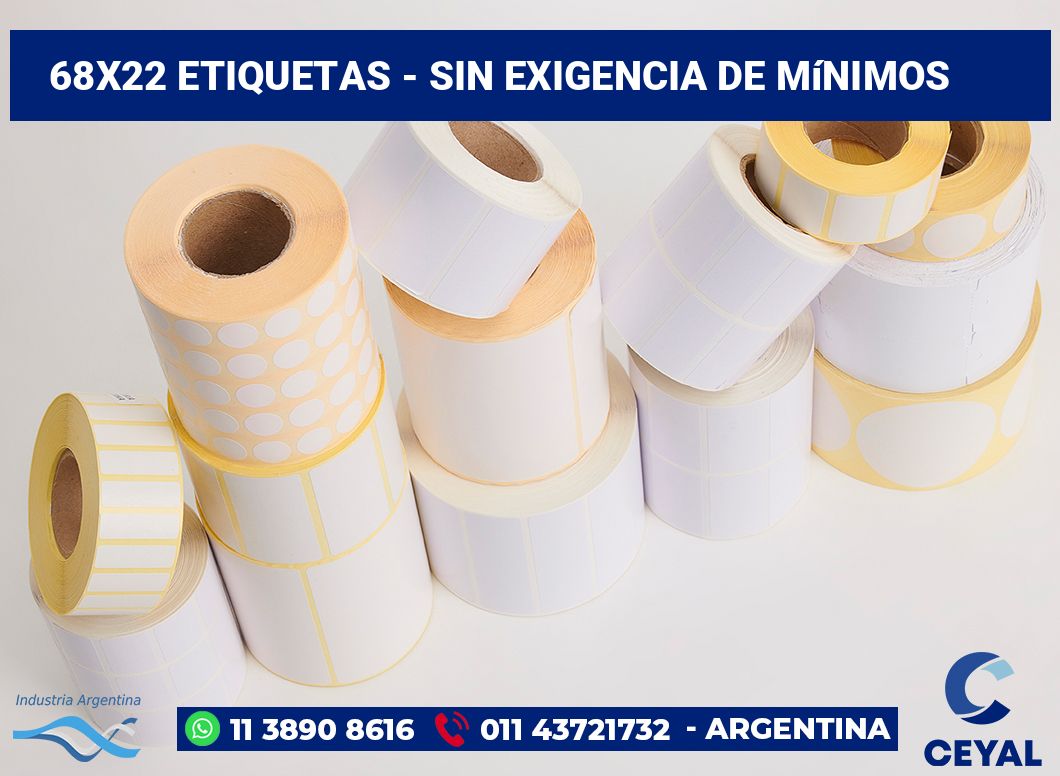 68×22 Etiquetas