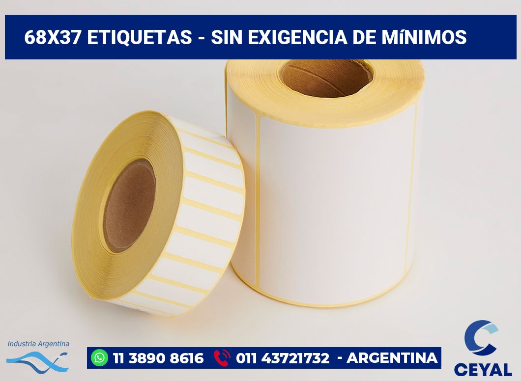 68x37 Etiquetas