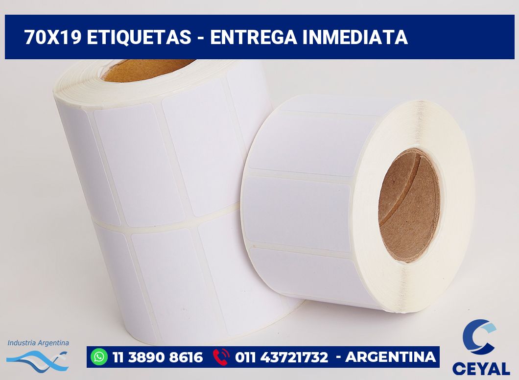 70x19 Etiquetas