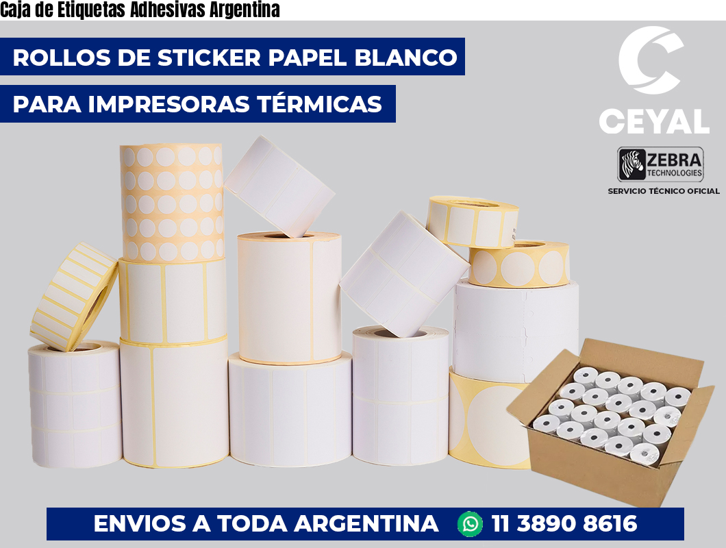 Caja de Etiquetas Adhesivas Argentina