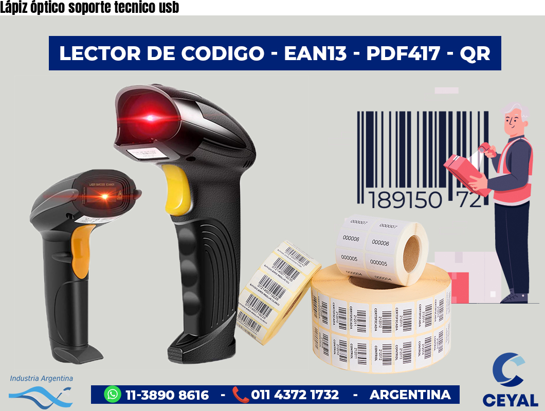 Lápiz óptico soporte tecnico usb