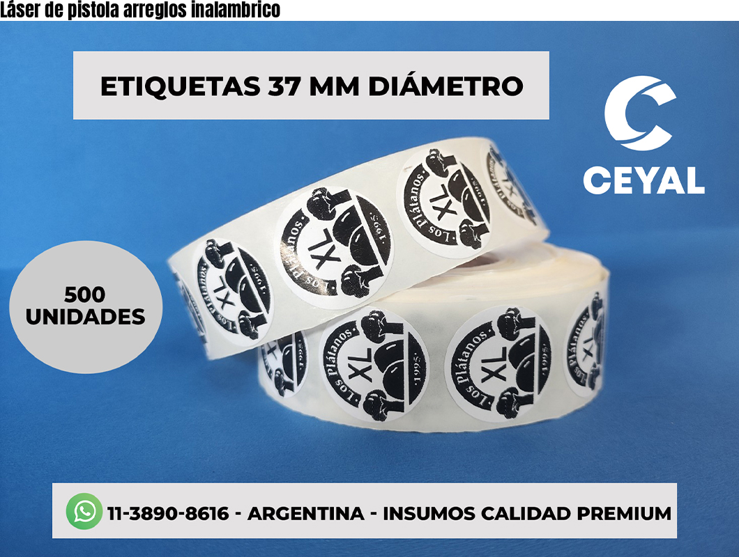 Láser de pistola arreglos inalambrico