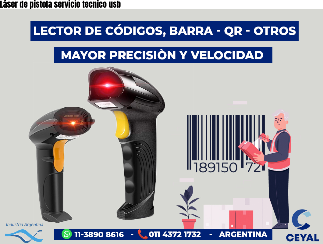 Láser de pistola servicio tecnico usb